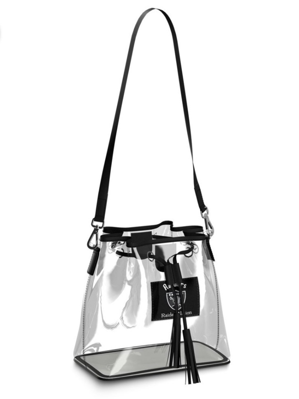 WEAR by Erin Andrews Las Vegas Raiders Clear Stadium Bucket Purse NWT